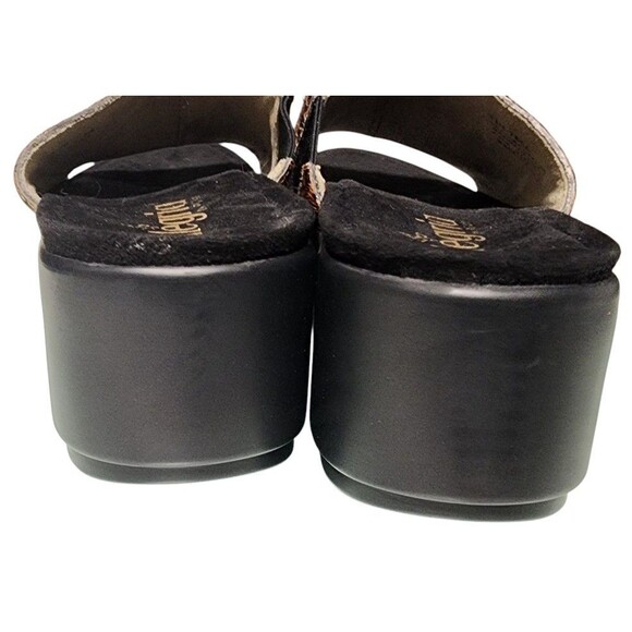 Alegria Trinity NEW Safari Leather Platform Wedge Pony Hair Upper Size 38 - Picture 3 of 8